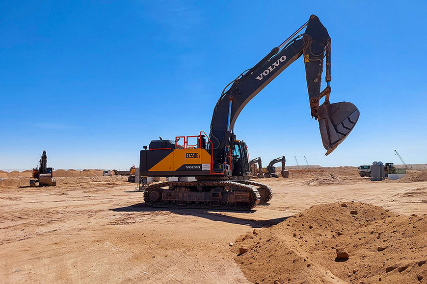 First Volvo EC550E excavators in Middle East live up to expectations